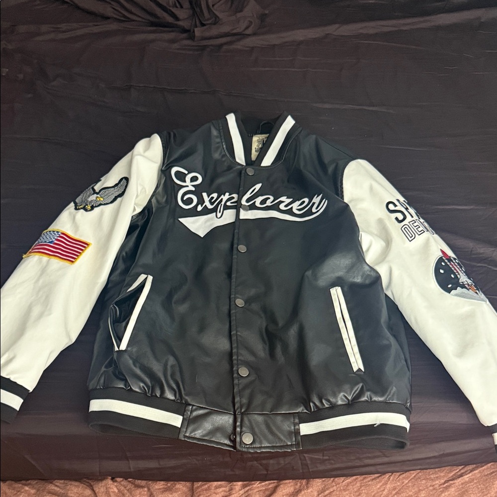 Black and White Varsity Jacket